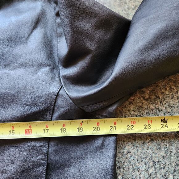 John Paul Richard Uniform Leather Black Jacket Women's Size 14 - Picture 7 of 8
